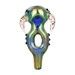 Elation Electroplated Horned Glass Spoon Pipe