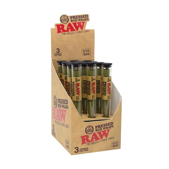 RAW Classic Cones Pressed Bud Wrapped