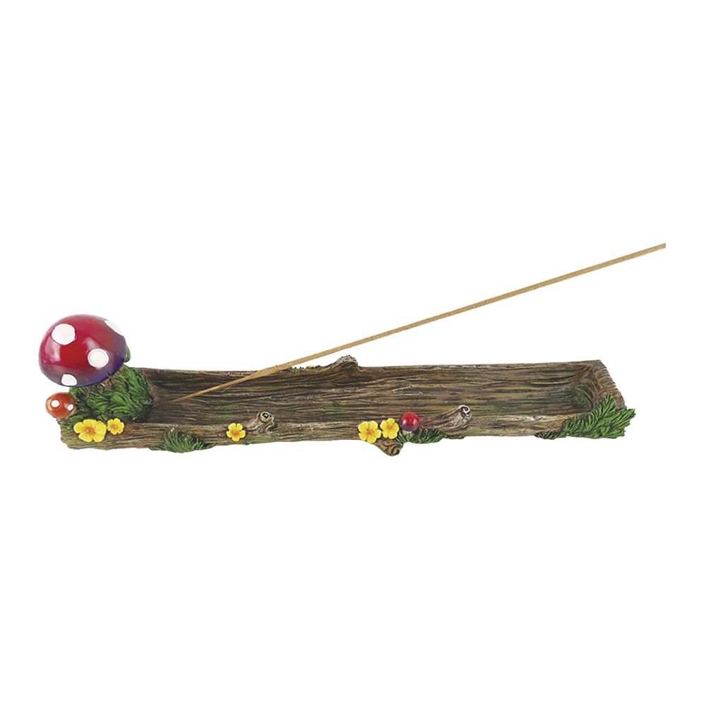 Mushroom Log Incense Burner