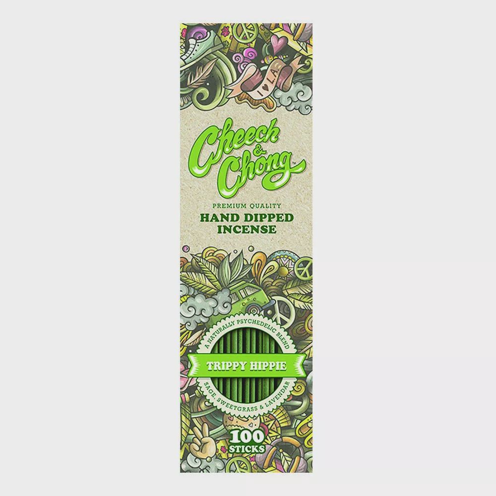 Cheech and Chong Hand Dipped Incense 100 pack, scent: Trippy Hippie