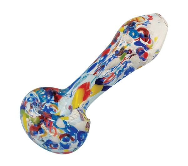 Abstract Tangle Glass Spoon Pipe