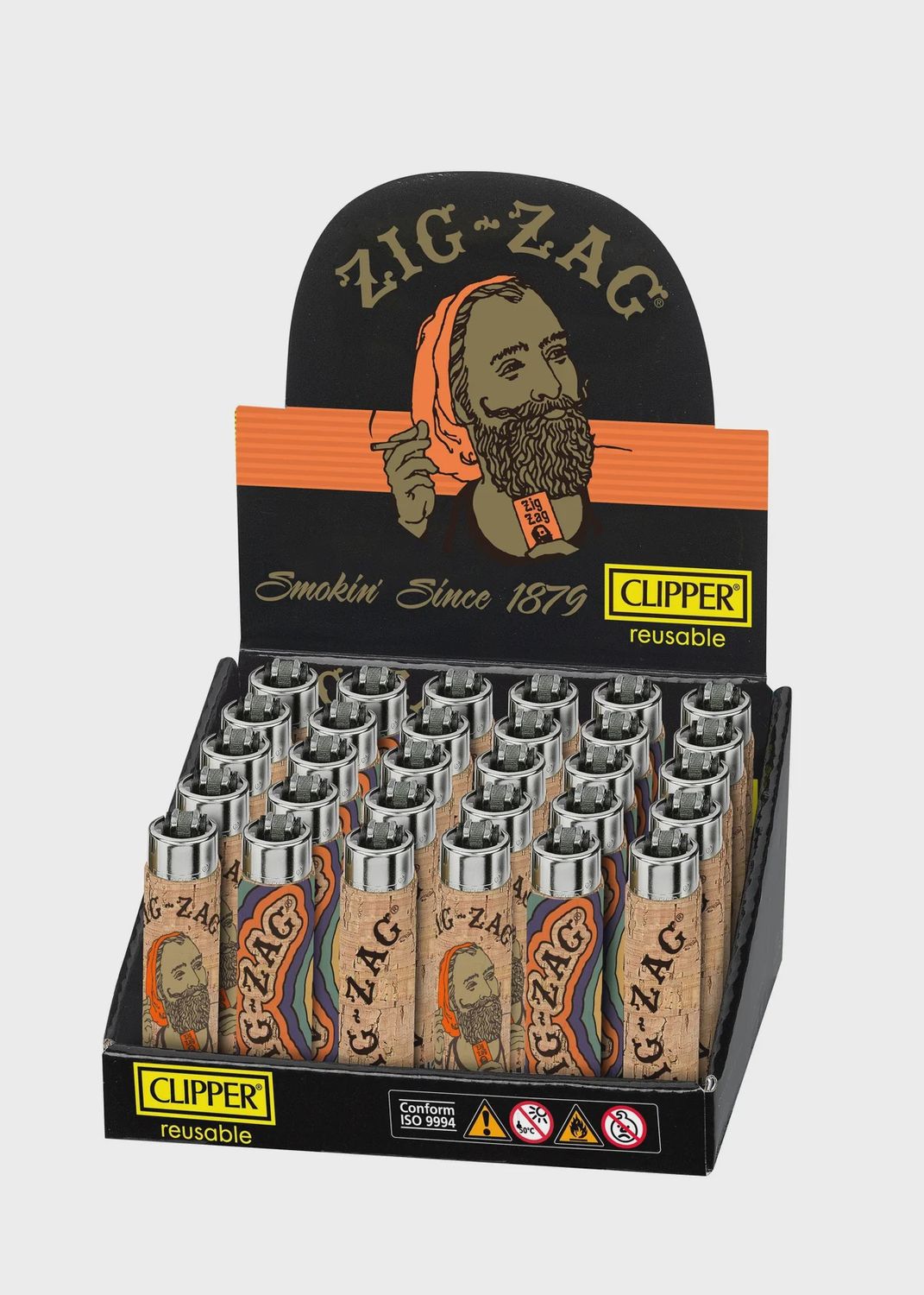 Clipper Classic Large Pop Cover - Zig-Zag Cork