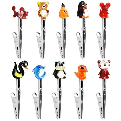 Animal Style Glass Roach Clips