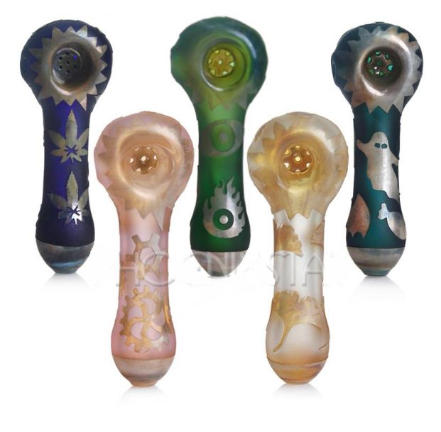 4.3&quot; Phoenix Star Raised Design Pipe w/ Screen