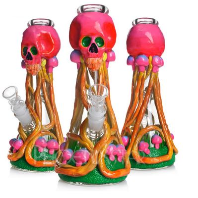 Pink Skull Beaker
