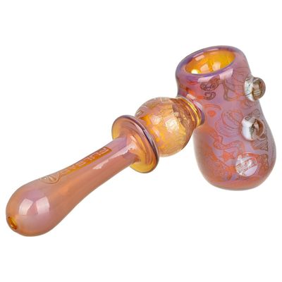 Pulsar Inside Print Glass Hammer Bubbler Octopus