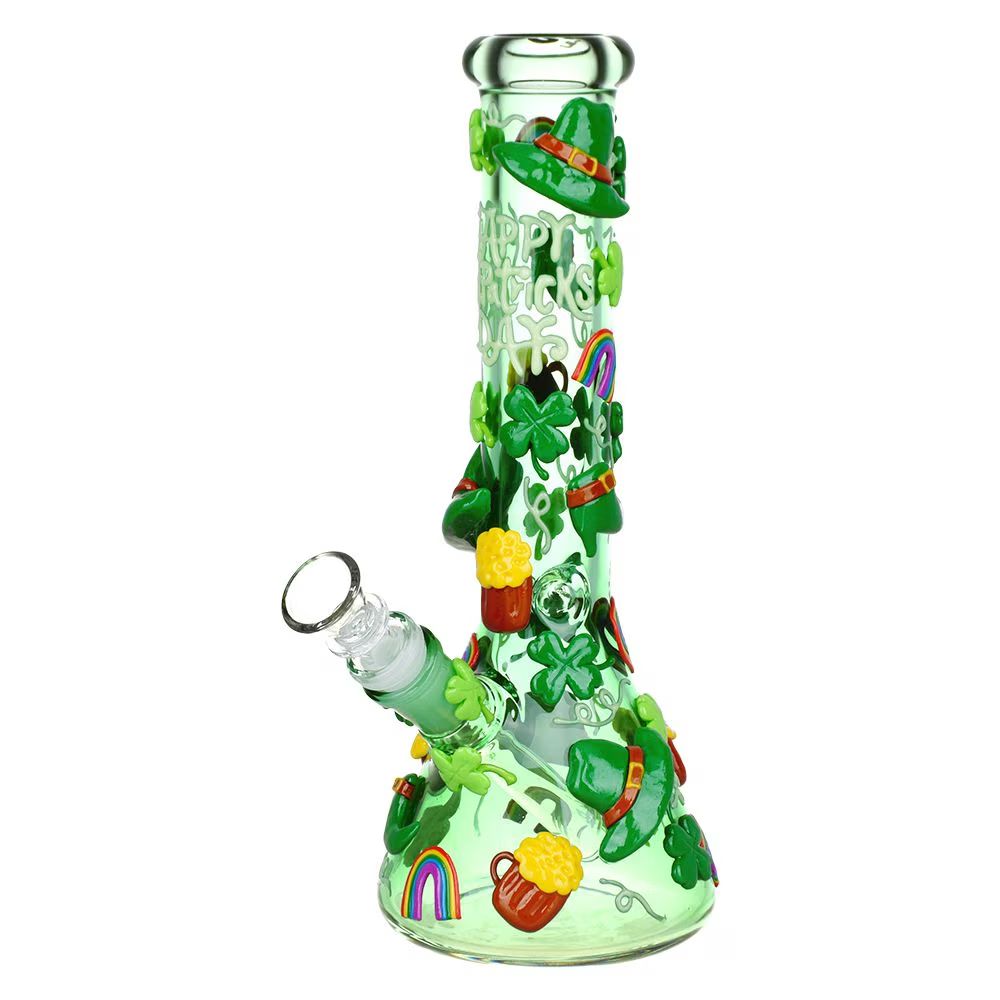 St. Patricks Day Glow In The Dark Water Pipe