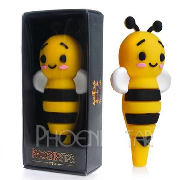Silicone Bee Pipe with Box