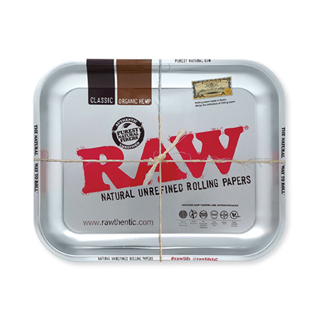 RAW Large Rolling Tray, Color: Silver
