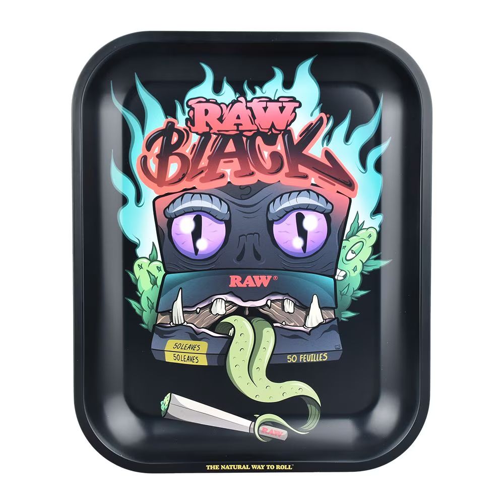 RAW Black Monster Tray Large Rolling Tray