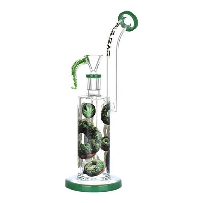 Pulsar Forbidden Donuts Design Series Rig-Style Glass Water Pipe 10.5&quot; 14mm F
