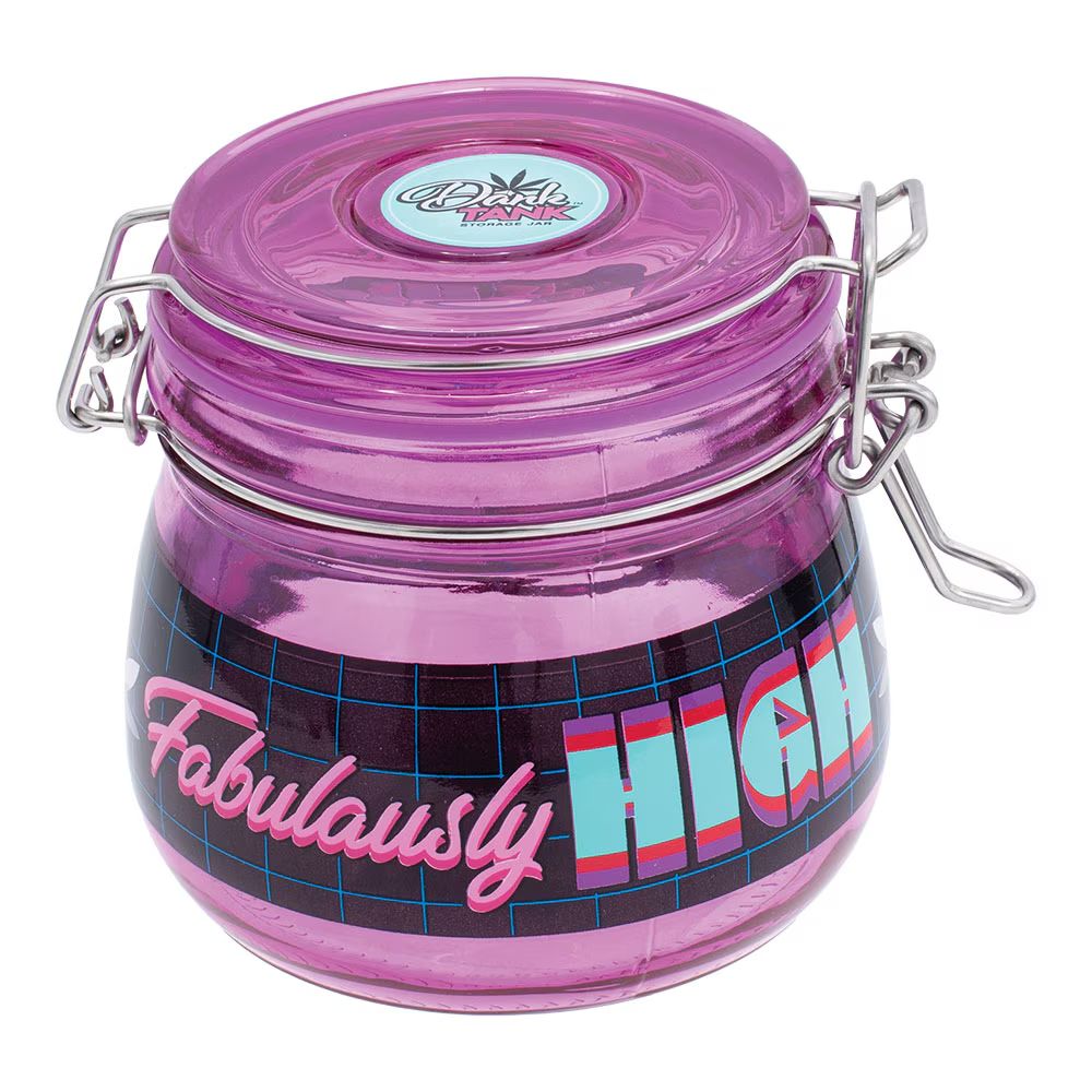 Dank Tank Airtight Glass Storage Jar / 150mL, Style: Fabulously High