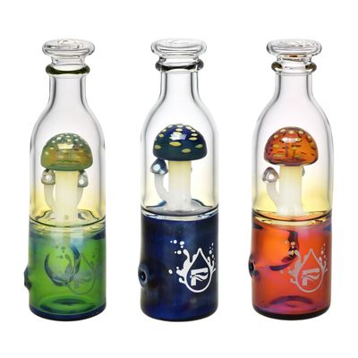 Pulsar Fungi Trio in Bottle Hand Pipe 5.5&quot;