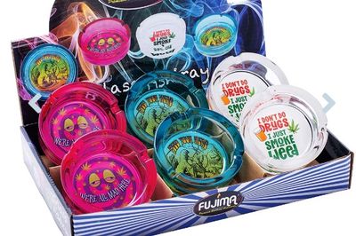 3.5&quot; Assorted Alice in Wonderland Saying ASHTRAY