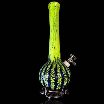 Noble Glass Calcifers Sand Castle Green Soft Glass Bong