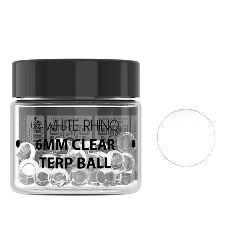 White Rhino Terp Balls 6mm, Color: Clear