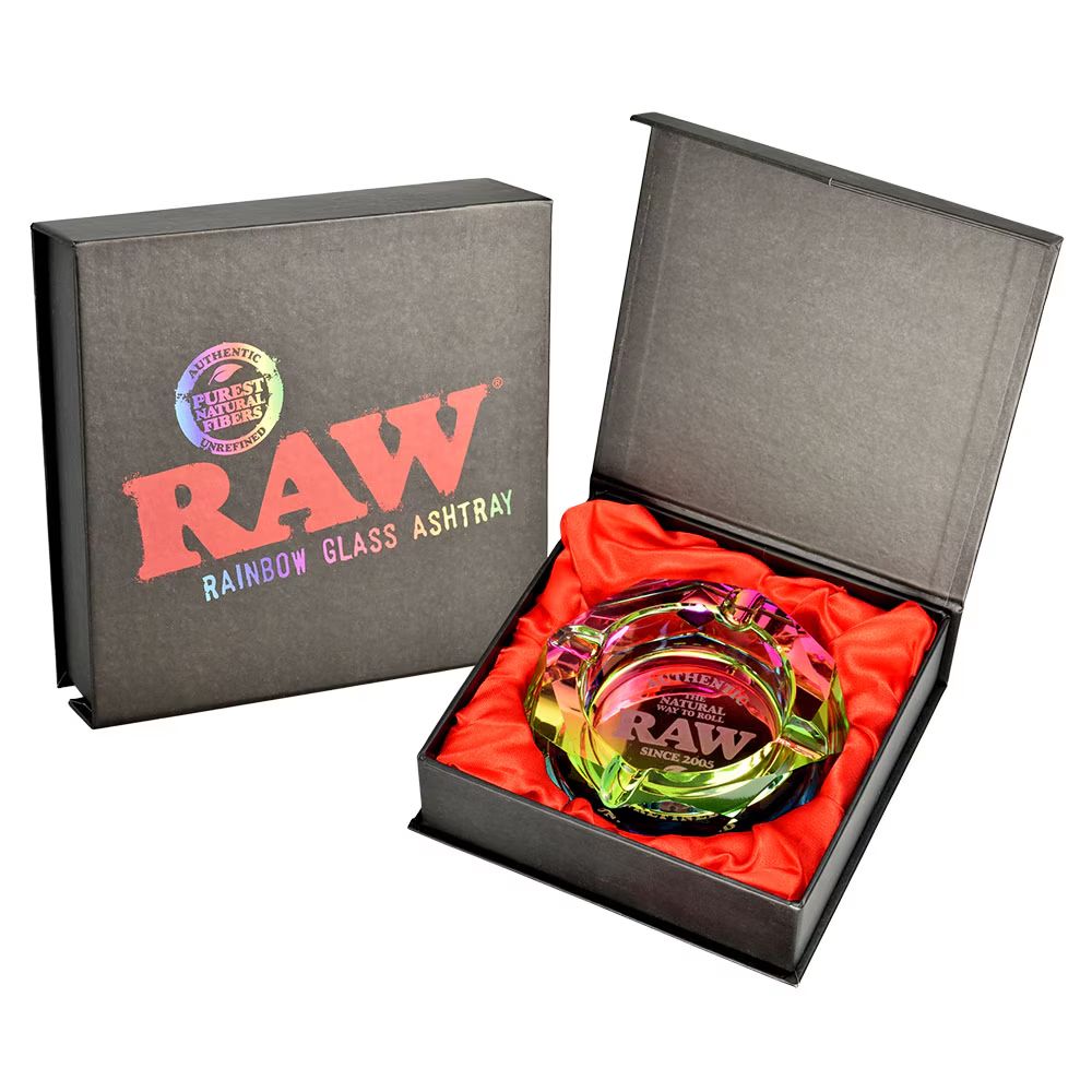 RAW Prism Glass Ashtray, Color: Rainbow