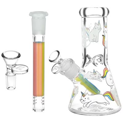 Pulsar Design Series Glass Beaker Water Pipe Caticorns 8&quot;