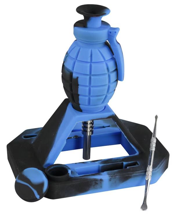 Grenade Silicone Vapor Straw Set w Titanium Tip