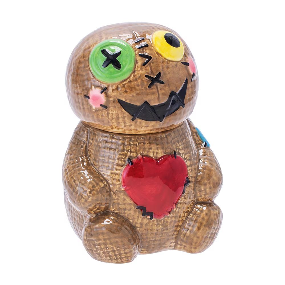 Fujima Voodoo Doll Ceramic Stash Jar