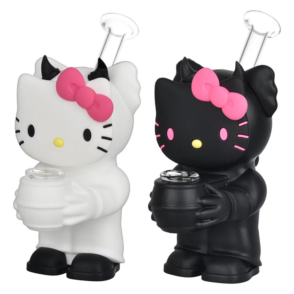 What Up, Cat? Silicone Water Pipe