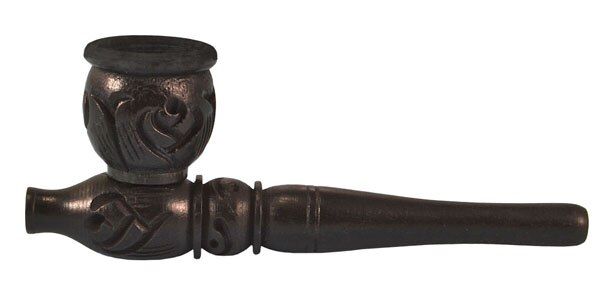 Humble Carved Wood Steamroller Pipe