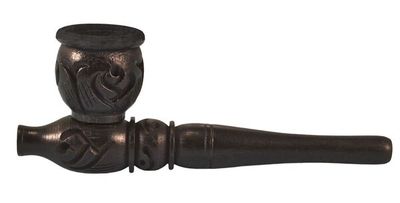 Humble Carved Wood Steamroller Pipe