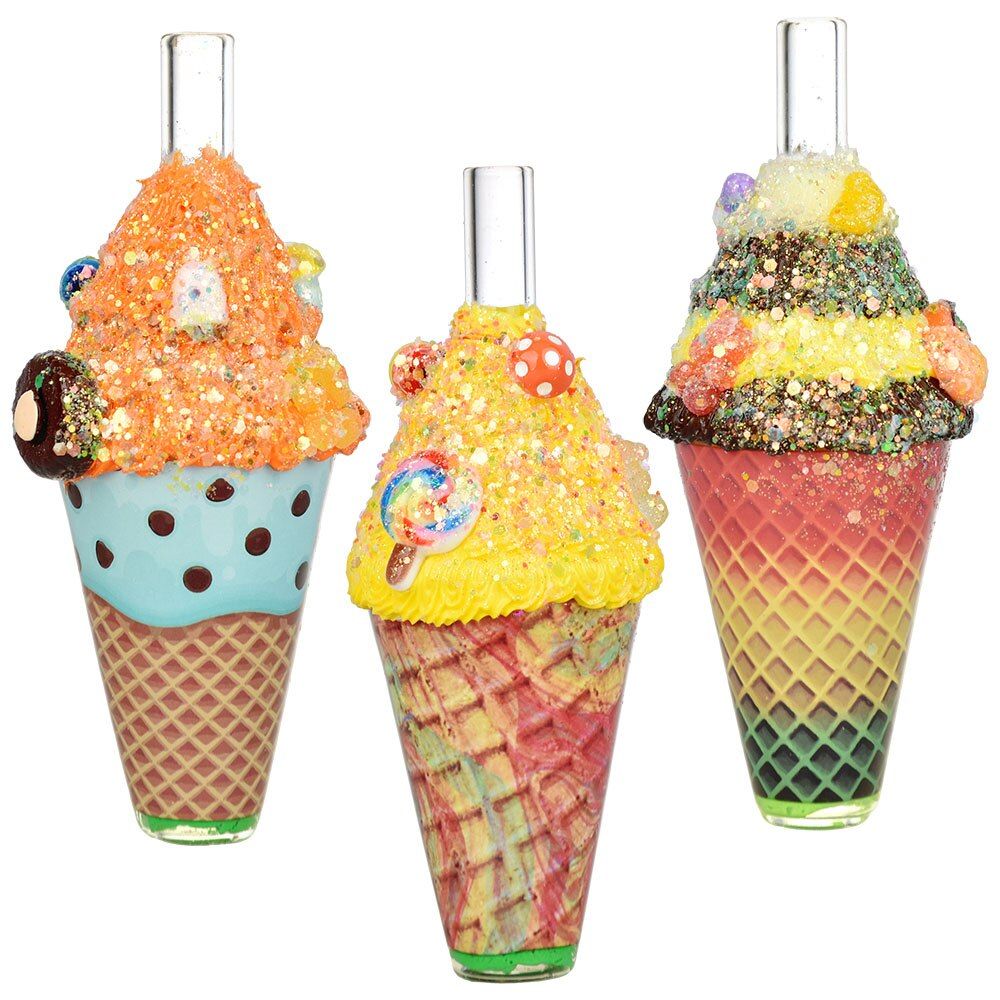 Dabtized Ice Cream Resin &amp; Glass Chillum