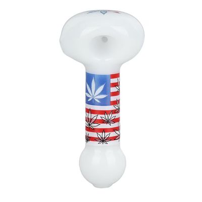 American Hemp Leaf Flag Spoon