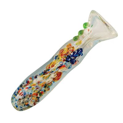 Splatter Party Frit Glass Chillum
