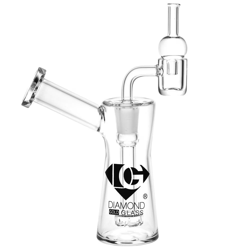 Diamond Glass Gold Rong Mini Dab Rig Set