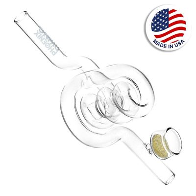 Phoenix Rising Upward Spiral Hand Pipe | 7&quot;
