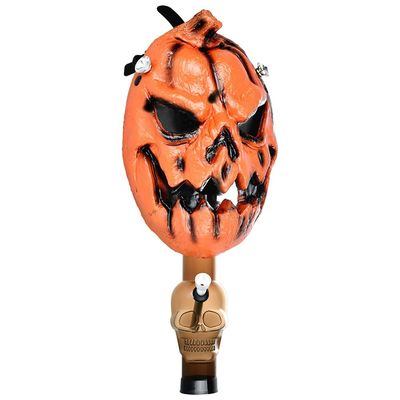 Scary Jack-O&#39;-Lantern Gas Mask &amp; Acrylic Water Pipe Set | 8&quot;