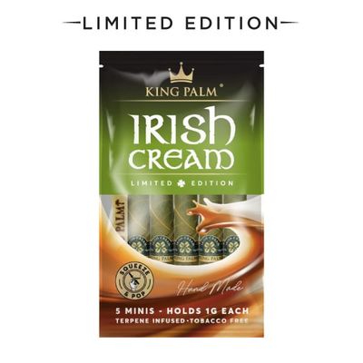 King Palm Irish Cream Leaf Tube Minis 5ct