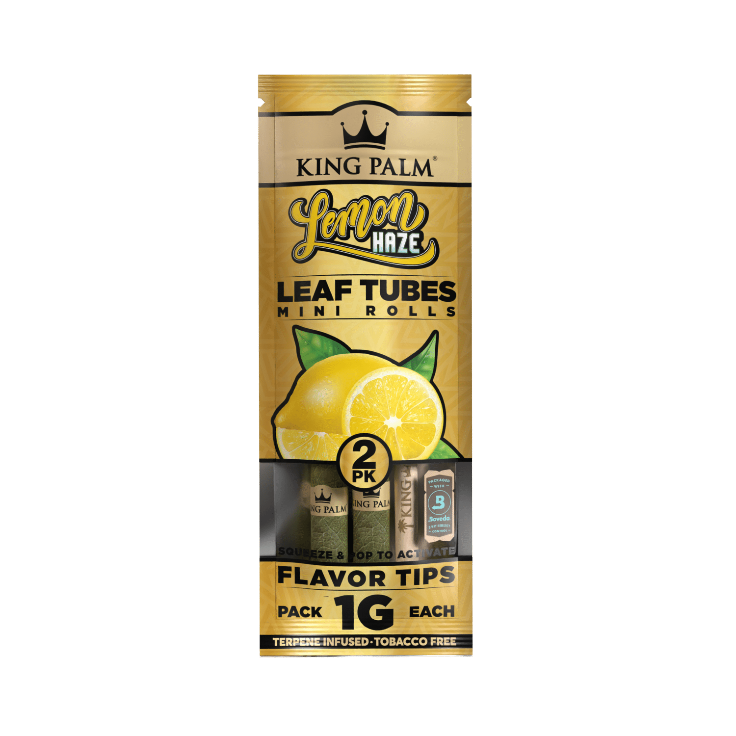 King Palm Lemon Haze Leaf Tubes Minis 2ct