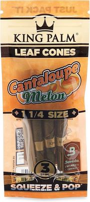 King Palm Cantaloupe Melon Leaf Cones 1 1/4 3ct