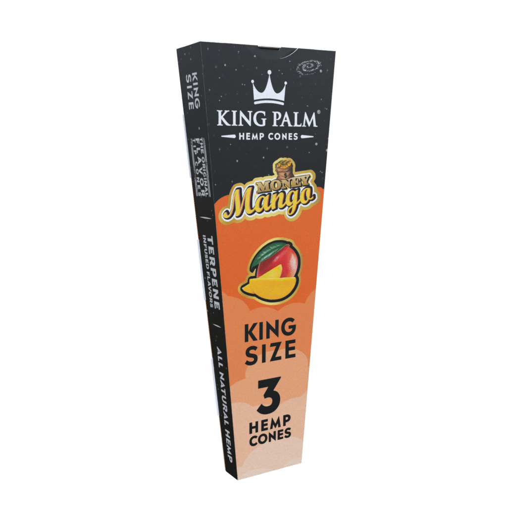 King Palm Honey Mango Hemp Cones King Size 3ct