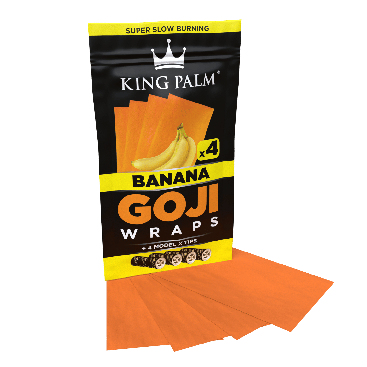 King Palm Gogi Wrap 4ct, Flavor: Banana