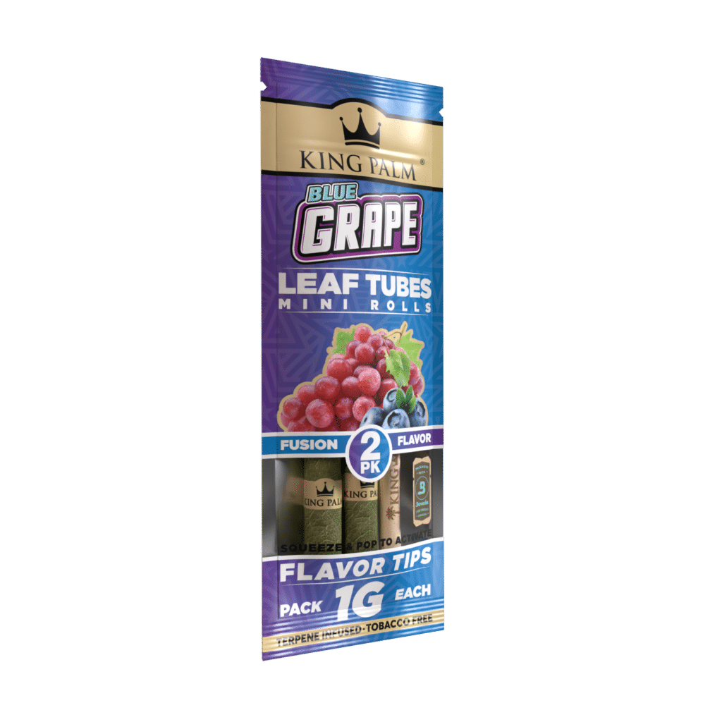 King Palm Blue Grape Leaf Tubes Minis 2ct