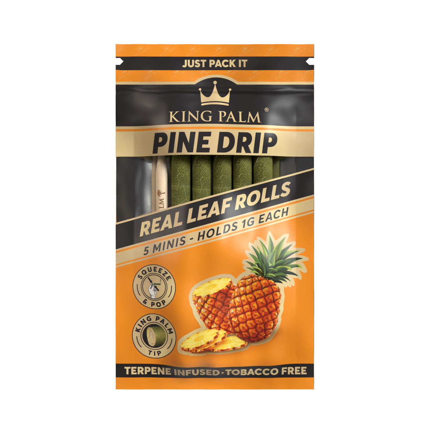 King Palm Pine Drip Leaf Tubes Minis 5ct