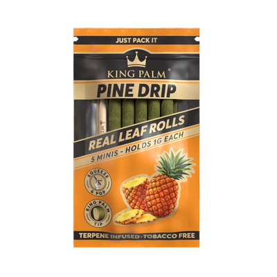 King Palm Pine Drip Leaf Tubes Minis 5ct