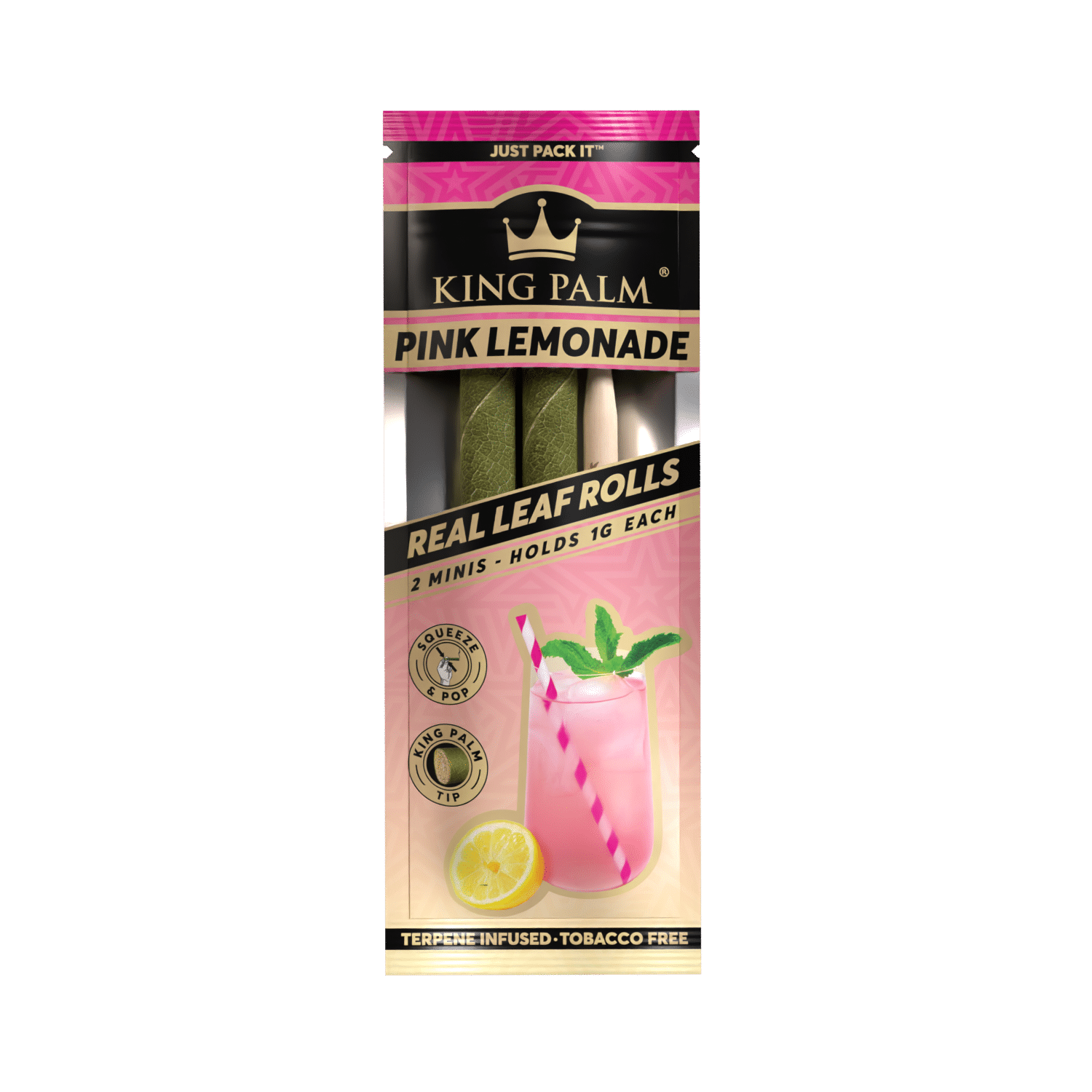 King Palm Pink Lemonade Leaf Tubes Minis 2ct