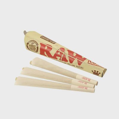 RAW Organic Hemp Cones King Size 3ct