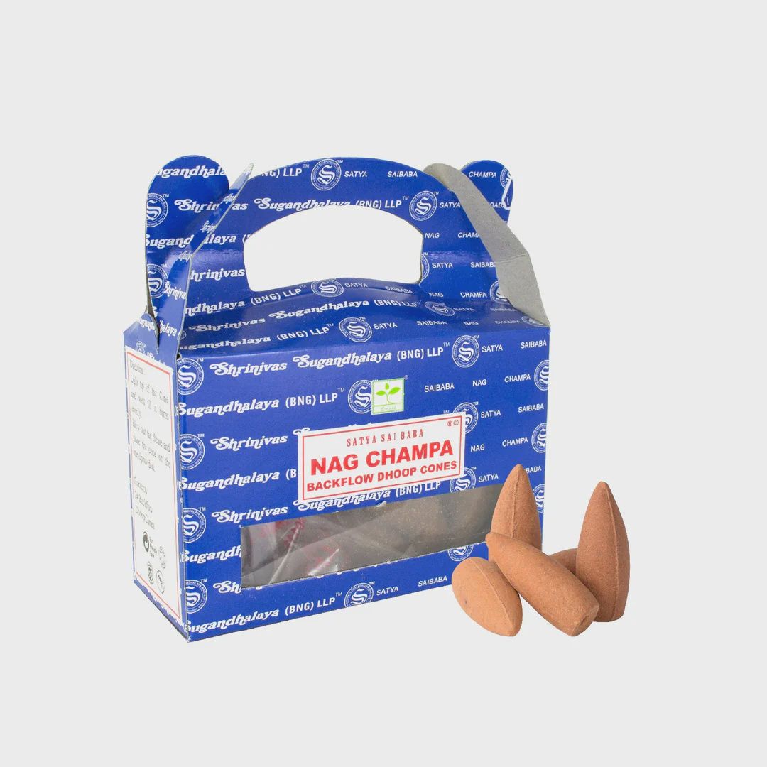 Satya Backflow Cones - 24pc, Scents: Nag Champa