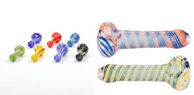 LuvBuds Display Pipe &amp; Assorted Bulk Thin Pipes