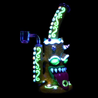 Gingerbread Monster 3D Painted Dab Rig 9.75" 14mm F