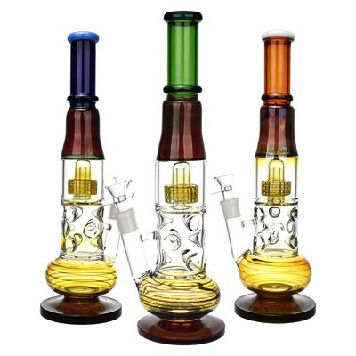High-Scraper Fumed Glass Water Pipe 15.75&quot; 18mm F