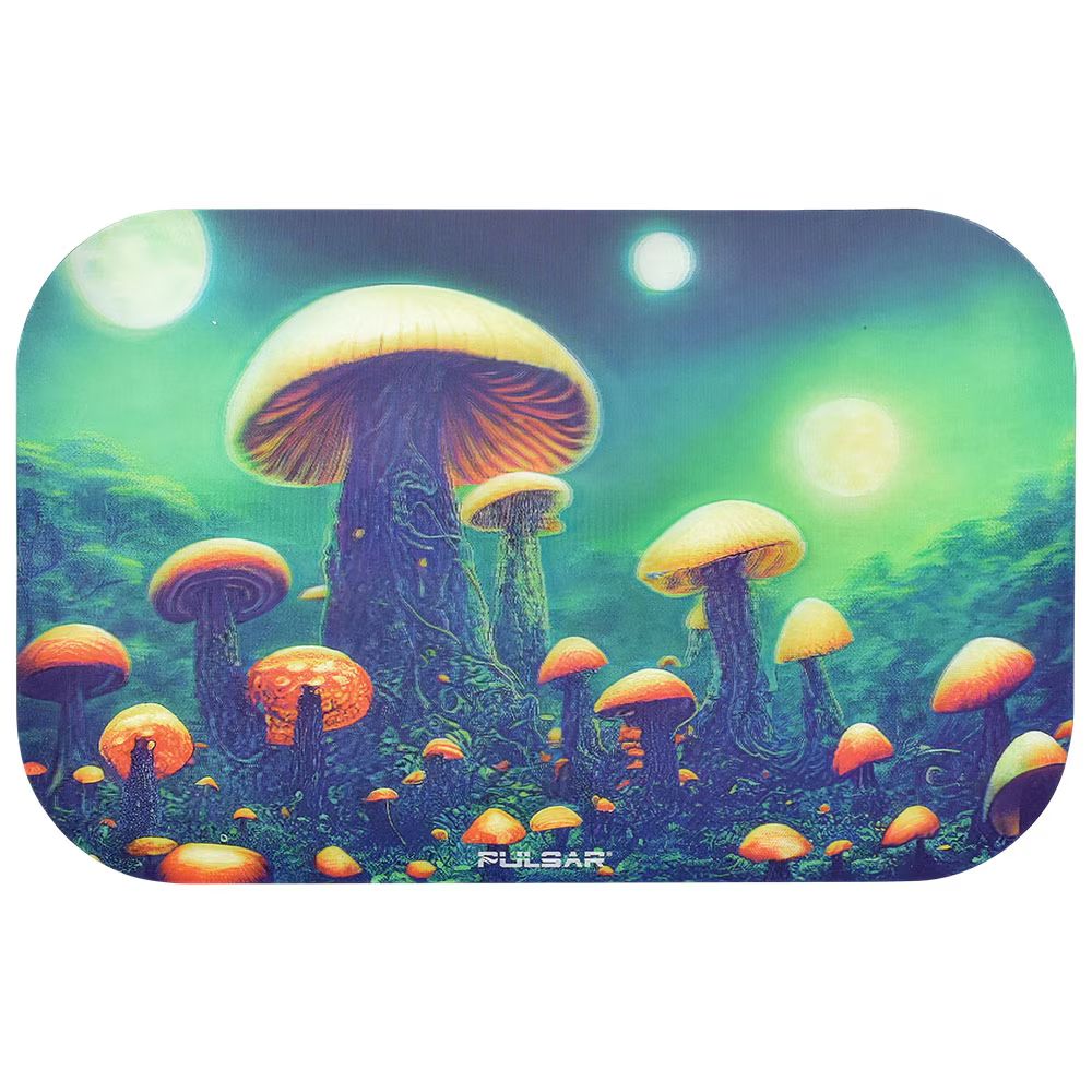 Pulsar Magnetic Rolling Tray Lid Planet Fungi 3D 11&quot;x7&quot;