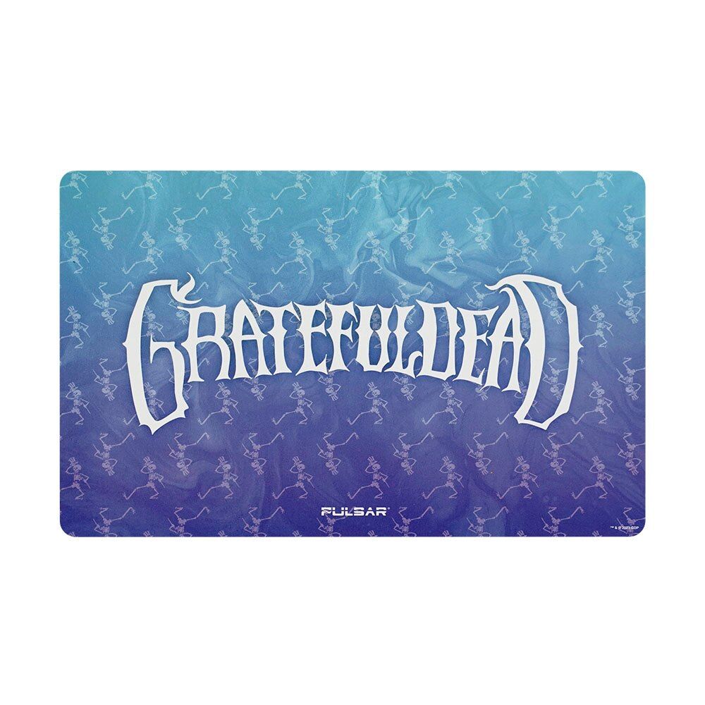 Grateful Dead x Pulsar Fabric Top Dab Mat Dancing Skellies 16&quot;x10&quot;