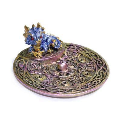 Purple Blue Baby Dragon Incense Holder